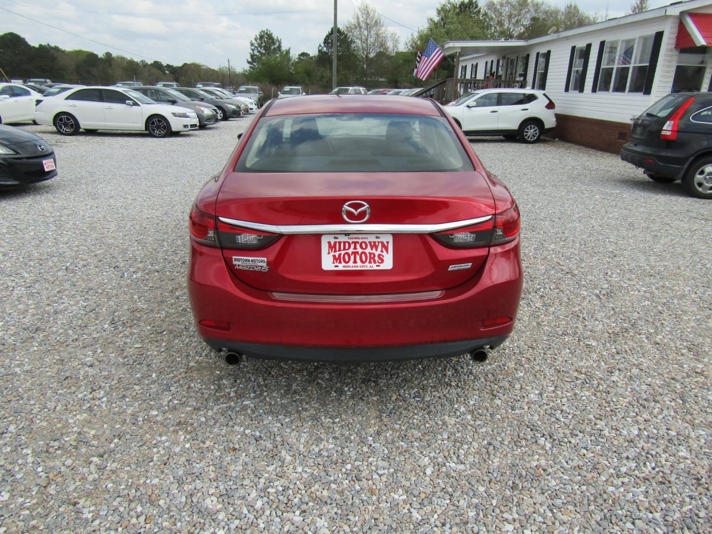 2014 Red Mazda Mazda6 i Touring Plus (JM1GJ1T66E1) with an 2.5L L4 DOHC 16V engine, Automatic transmission, located at 15016 S Hwy 231, Midland City, AL, 36350, (334) 983-3001, 31.306210, -85.495277 - Photo#6